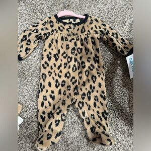 Carters fuzzy footsie pjs